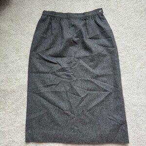 Miss Pendleton Vintage Size 8 Gray Virgin Wool Skirt